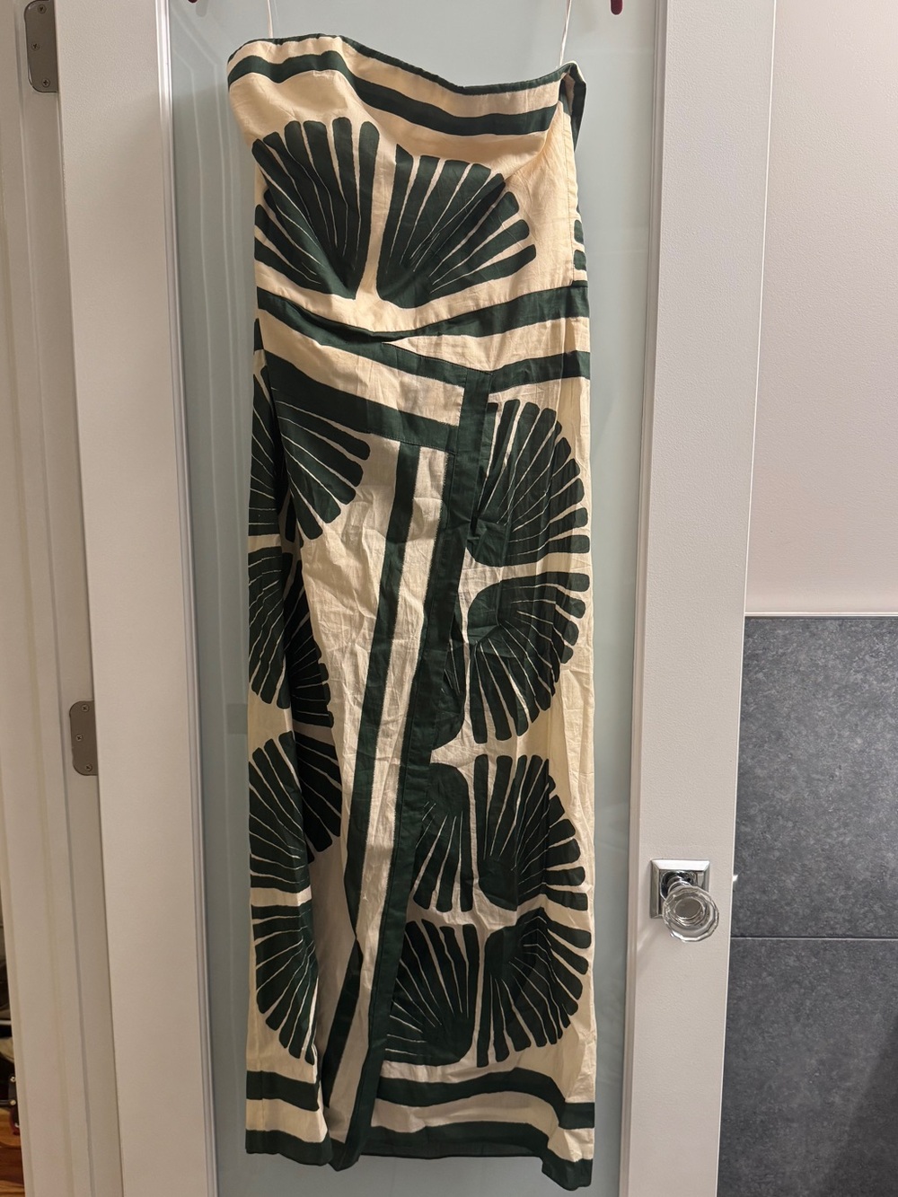 Johanna Ortiz dress with hunter Green Botanical Print